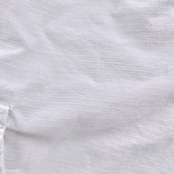 6-12M Gymboree Pull-On Woven Cotton Cargo Shorts, Creamy White, Velcro Pockets - Picture 4 of 8